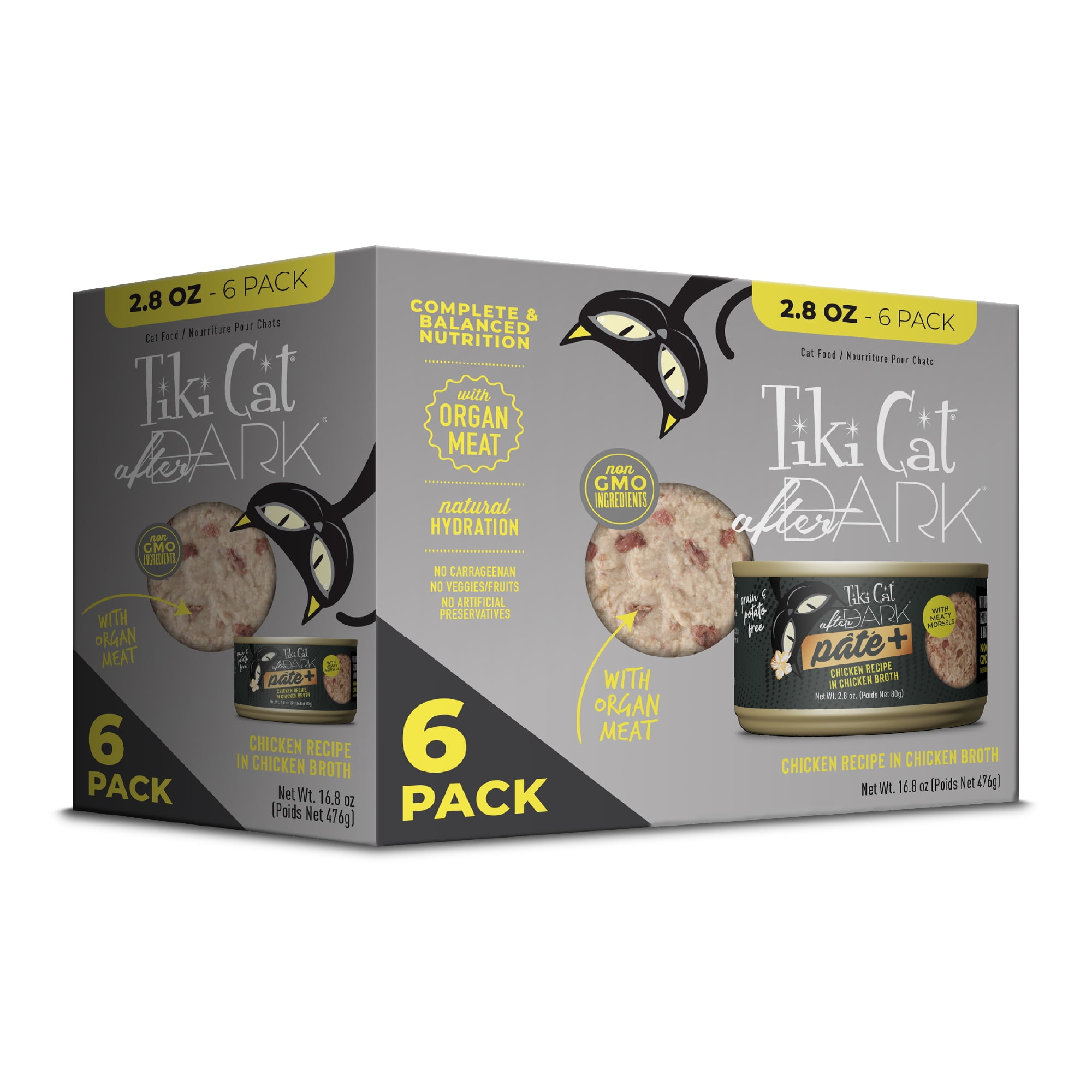 Tiki Cat After Dark Pate+ Chicken, 2.8 oz. Can