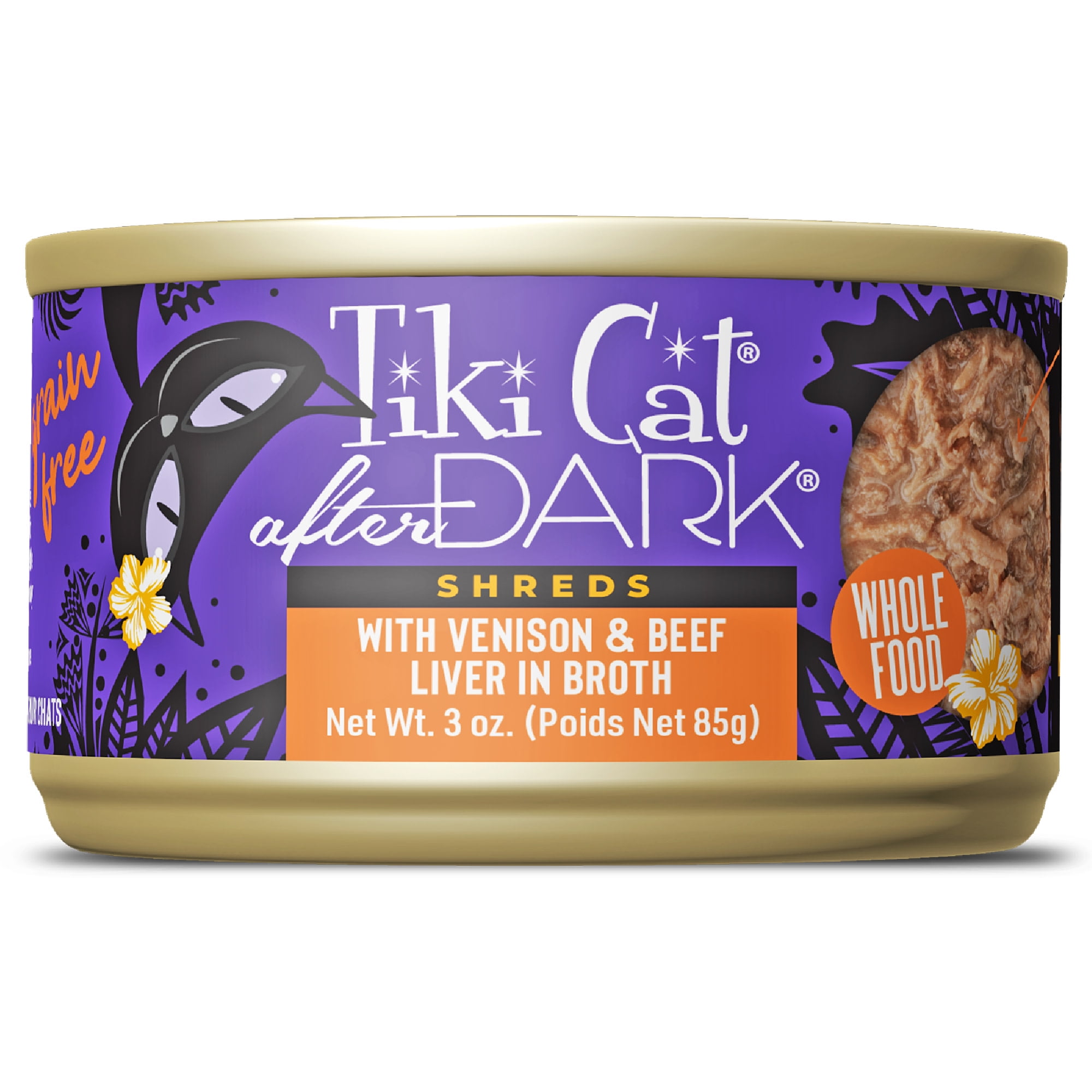 Tiki Cat After Dark Shreds Whole Foods Wet Cat Food Venison Beef tiki-cat-after-dark-shreds-whole-foods-wet-cat-food-venison-beef