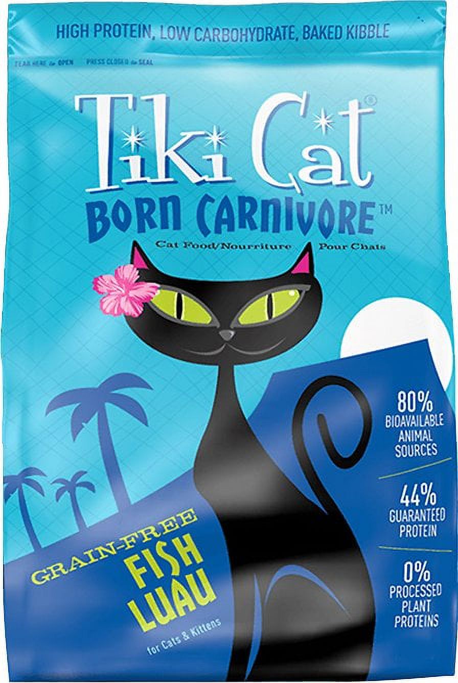 Tiki Cat Born Carnivore Grain Free Fish Luau Dry Cat Food 28 Lb