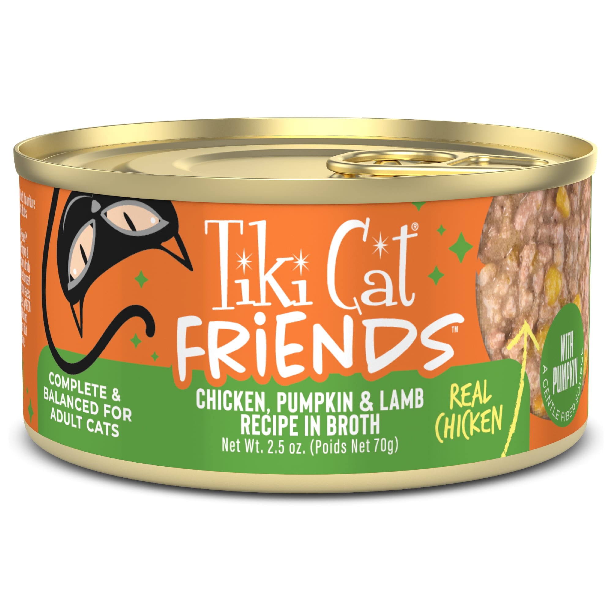 Tiki Cat Friends Chicken, Pumpkin & Lamb Cat Food, 2.5 oz., Case