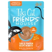Tiki Cat Friends Mousse Tuna & Pumpkin, 2.8 oz pouch