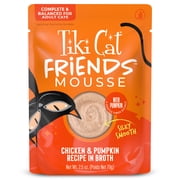 Tiki Cat Friends Mousse Chicken & Pumpkin Recipe in Broth, 2.5 oz. Pouch