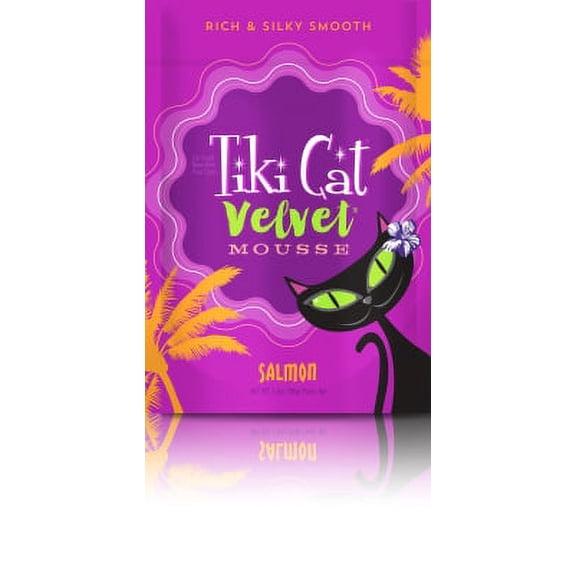Tiki Cat Luau Velvet Mousse Salmon Complete & Balanced Wet Cat Food, 2.8 oz., Case of 12