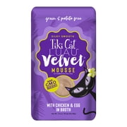 Tiki Cat Luau Velvet Mousse Wet Cat Food, Chicken & Egg, 2.8 oz. Pouch