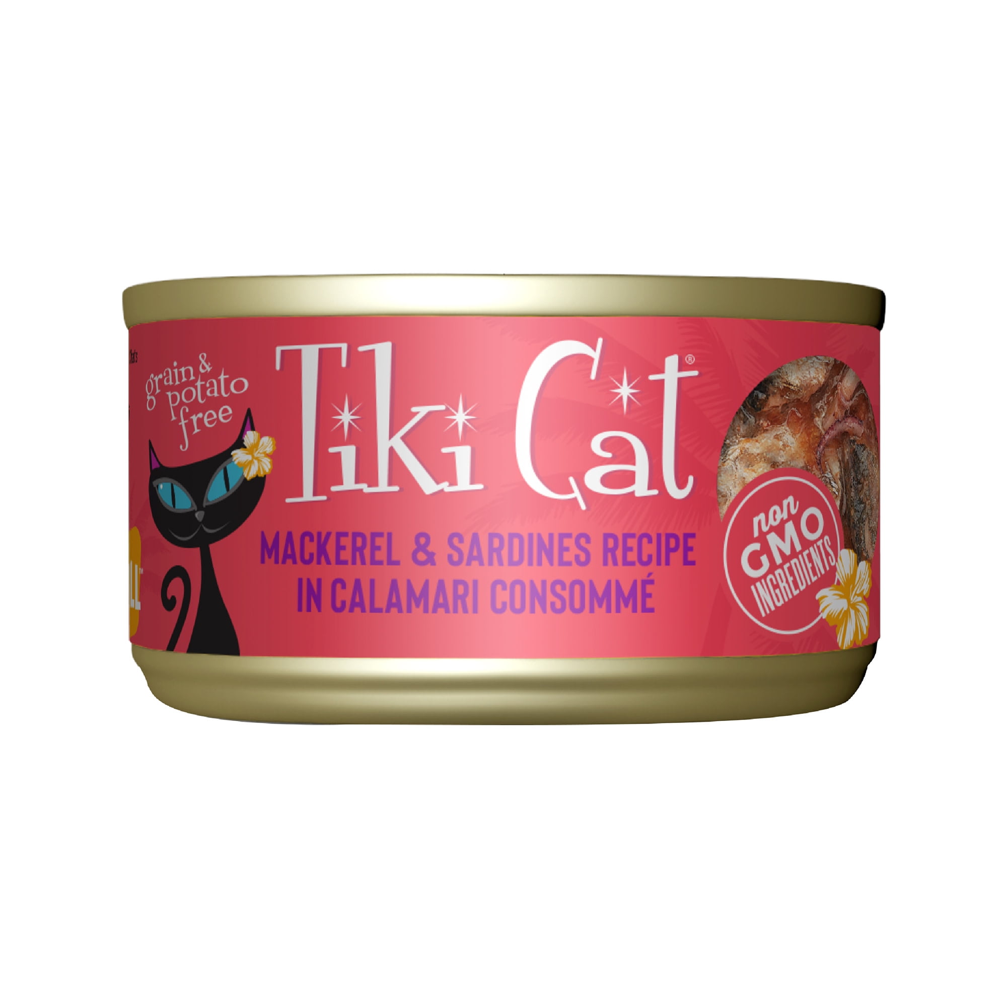 Tiki Cat Grill Wet Cat Food, Mackerel & Sardines, 2.8 oz. Can