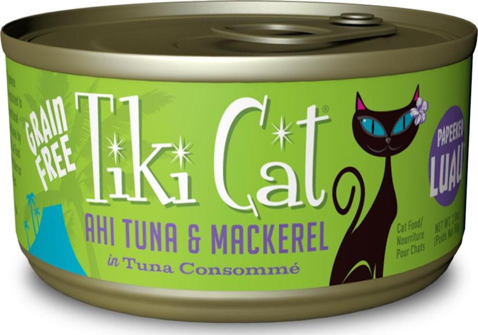 Tiki Cat Papeekeo Luau Grain Free Ahi Tuna And Mackrel In Tuna Consomme Canned Cat Food Tiki Cat Papeekeo Luau Grain Free Ahi Tuna And Mackrel In Tuna Consomme Canned Cat Food
