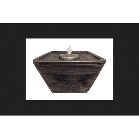 Tiki Ceramic Flame Outdoor Tabletop Torch Bronze