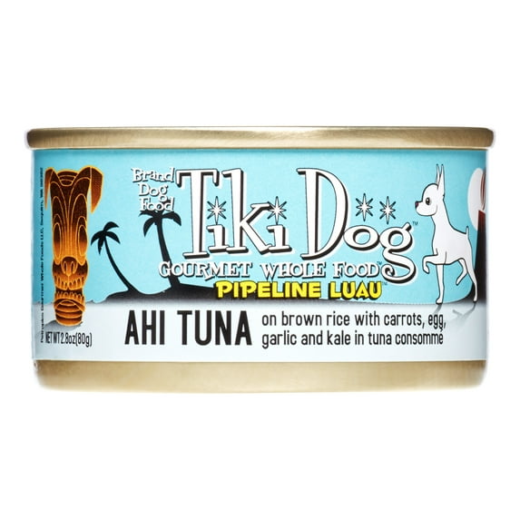 Tiki Dog Pipeline Luau Ahi Tuna Wet Dog Food, 2.8 oz