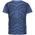 thumbnail image 1 of tiki god black face luau mens soft t shirt, 1 of 2