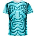 thumbnail image 1 of Tiki God Blue Face Luau All Over Mens T Shirt Multi MD, 1 of 2