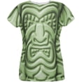 thumbnail image 1 of Tiki God Green Face Luau All Over Womens T Shirt Multi LG, 1 of 2