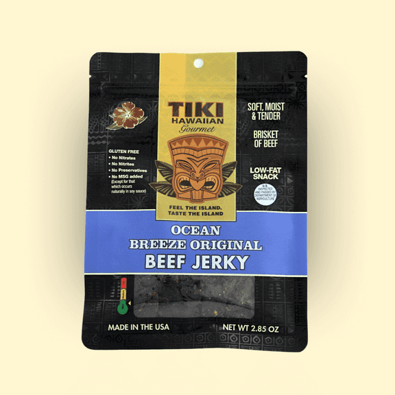 Tiki Hawaiian Gourmet Jerky | Ocean Breeze (Beef)