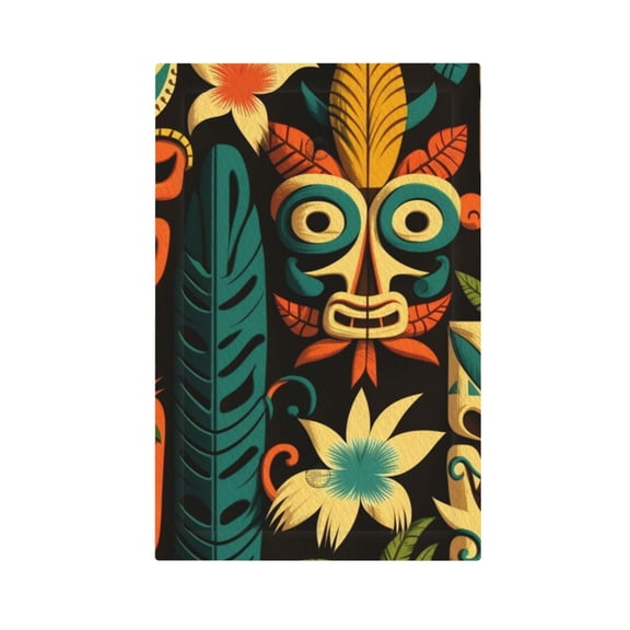 Tiki Hawaiian Retro Light Switch Cover Decorator No Device Blank Wall Plate 1-Gang Receptacle Outlet Decor
