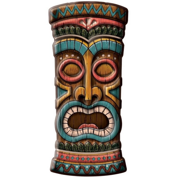 Tiki Head Plastic Vac Form Decoration