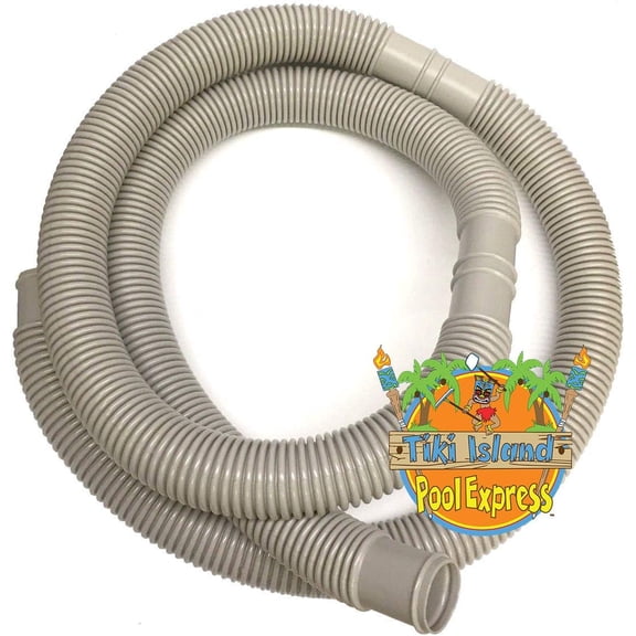 Tiki Island Pool Express 1.25" x 12' ft Pump Filter Connection Flex - for Above Ground Swimming Pools