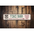 thumbnail image 1 of Tiki Mask Arrow Novelty Decor, Metal Wall Sign - 4x18 Inches, 1 of 4