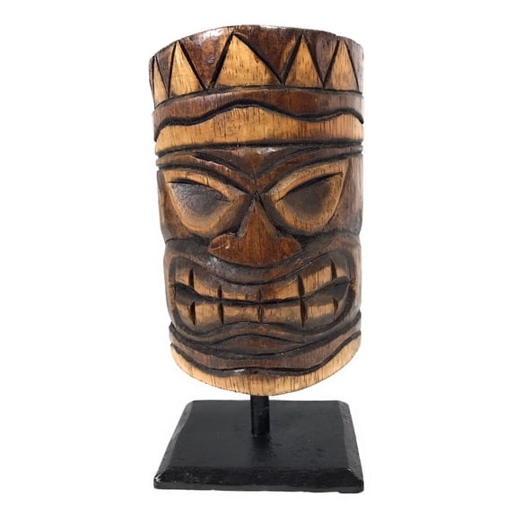 Tiki Mask on Stand 8" - Brown Trophy Desktop | #bag1505120n