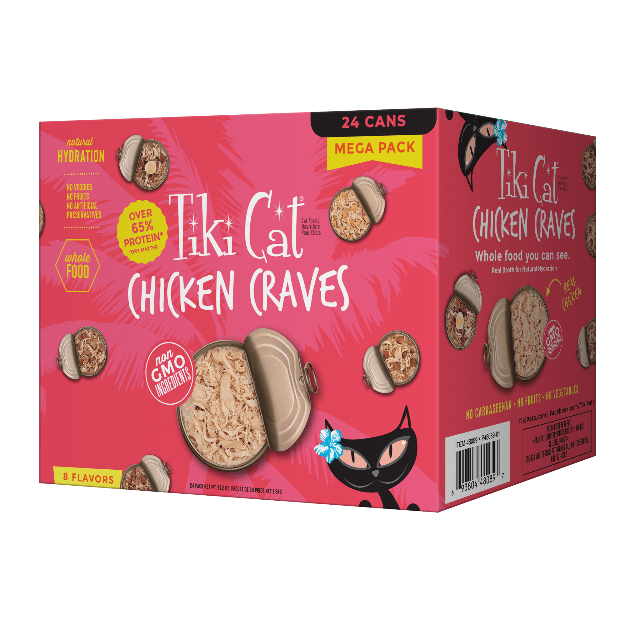 Tiki Cat Chicken Craves Wet Cat Food Mega Pack, 2.8 oz. Can (24 Count)