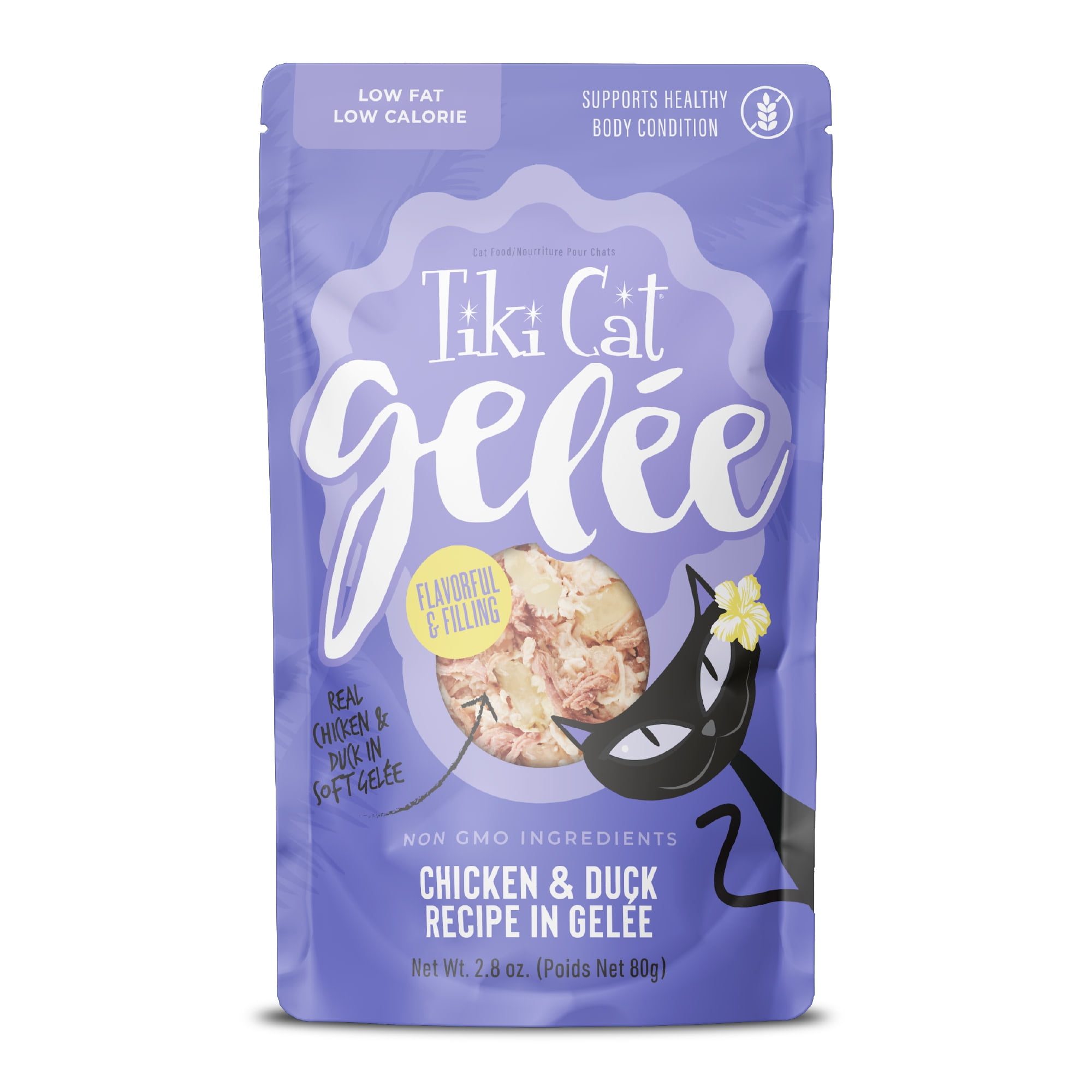Tiki Cat Gelee Wet Cat Food, Chicken & Duck, 2.8 oz. Pouch