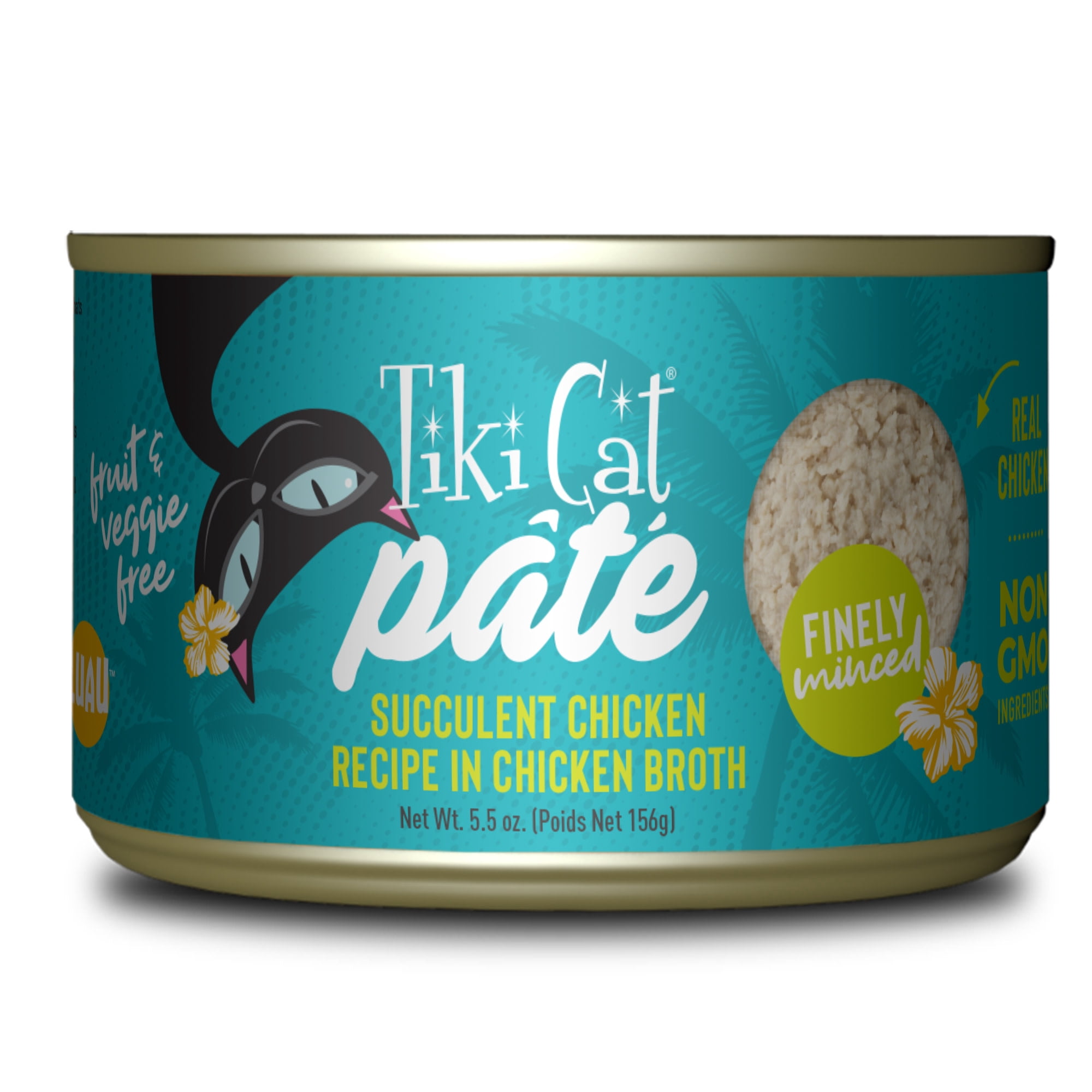 Tiki Cat Luau Pate Wet Cat Food, Chicken, 5.5 oz. Can
