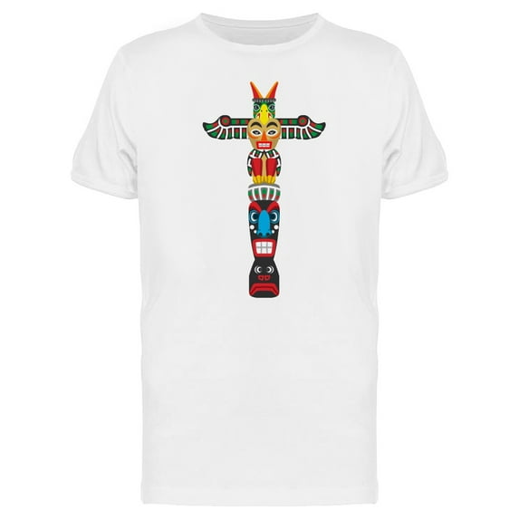Tiki Statue Colorful Art T-Shirt Men -Image by Shutterstock, Male XX-Large