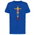 thumbnail image 1 of Tiki Statue Colorful Art Tee Men's -Image by Shutterstock, 1 of 2