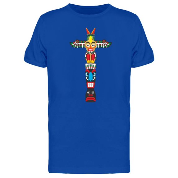 Tiki Statue Colorful Art Tee Men's -Image by Shutterstock