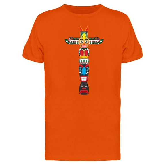 Tiki Statue Colorful Art Tee Men's -Image by Shutterstock
