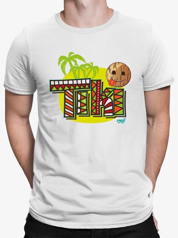 Tiki-Style Hawaiian Luau Party Graphic Men's T-shirt