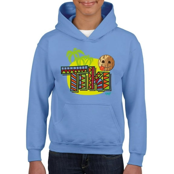 Tiki-Style Hawaiian Luau Party Graphic Youth's Hoodie