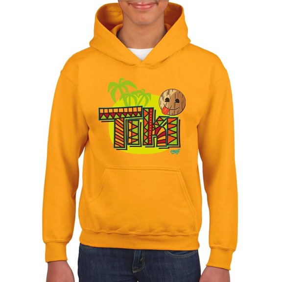 Tiki-Style Hawaiian Luau Party Graphic Youth's Hoodie