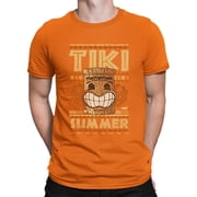 Tiki-Summer Hawaiian Tropical Vibes Mens Tshirt