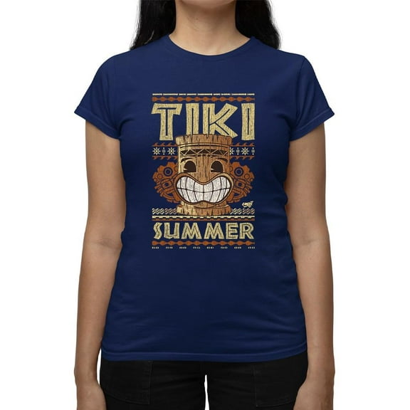 Tiki-Summer Hawaiian Tropical Vibes Women's T-shirt