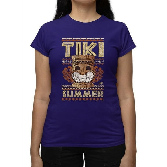 Tiki-Summer Hawaiian Tropical Vibes Women's T-shirt