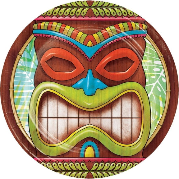 Creative Converting Tiki Time Dessert Plates, 8 ct