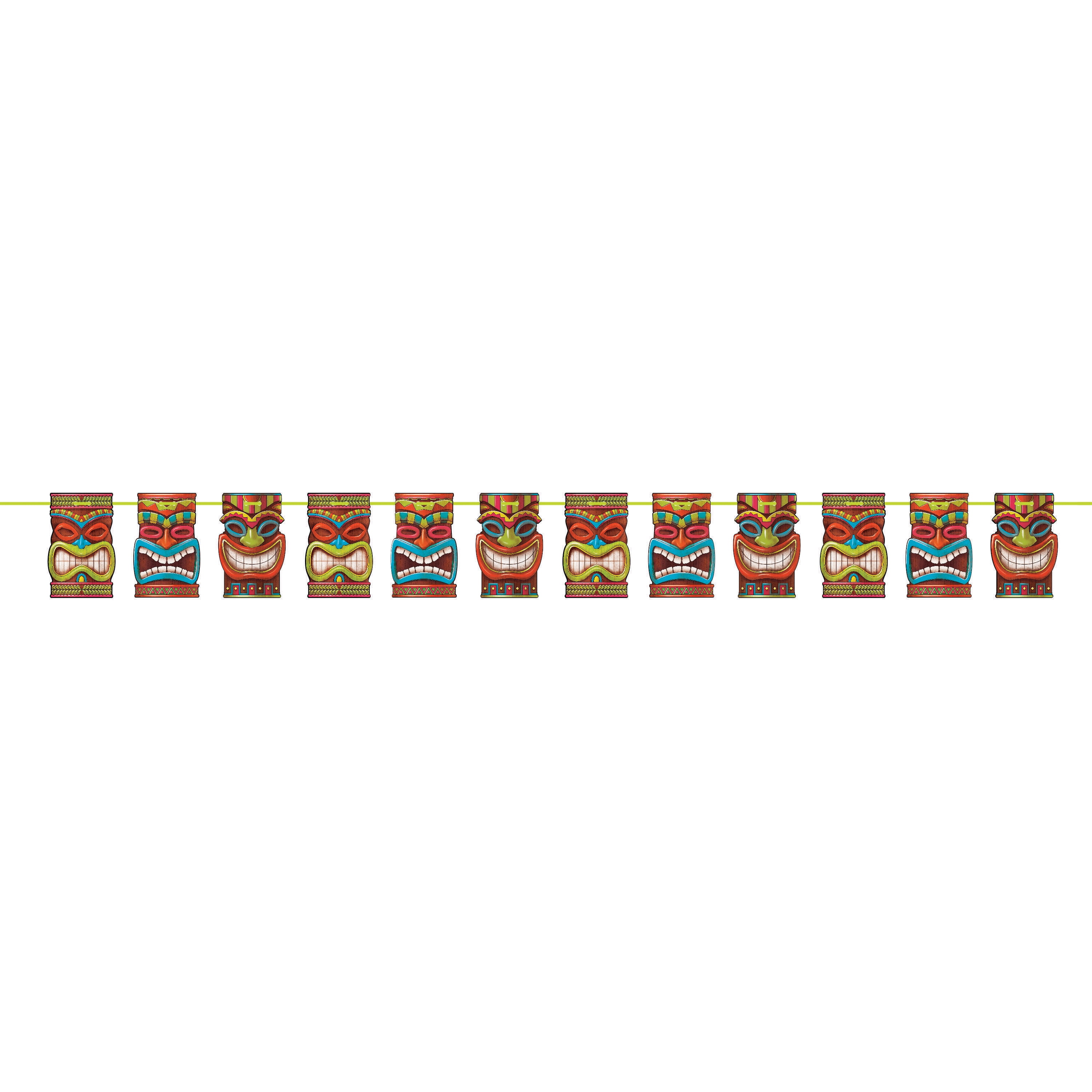 CREATIVE CONVERTING Tiki Time 84" Paper Ribbon Banner