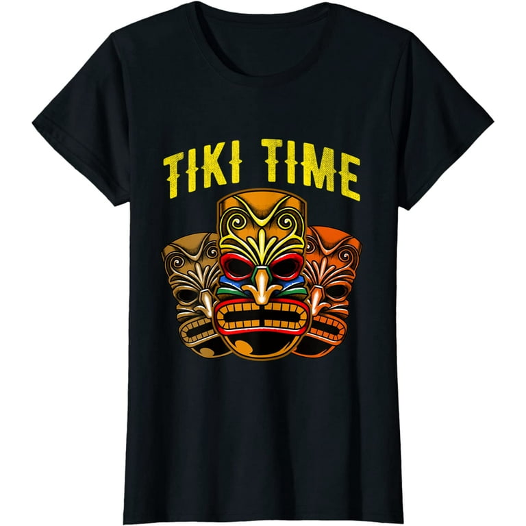 Vintage Aloha Tiki T-Shirt Hawaiian Luau Vacation Gift Tee Vintage Aloha Tiki T-Shirt Hawaiian Luau Vacation Gift Tee