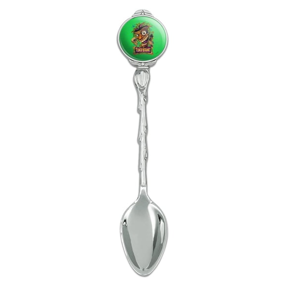Tiki Time Witch Doctor Tropical Island Novelty Collectible Demitasse Tea Coffee Spoon