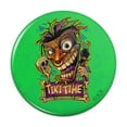 thumbnail image 1 of Tiki Time Witch Doctor Tropical Island Pinback Button Pin, 1 of 5