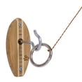 thumbnail image 1 of Tiki Toss Hook and Ring Toss Game Short Board Edition - 100% Bamboo Party Game for Indoor or Outdoor Family Fun (All Parts Included), 1 of 5
