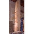 thumbnail image 1 of Tiki Totem 8' - 360 Degree Carvings - Outdoor Structural Totem | #totem2, 1 of 2