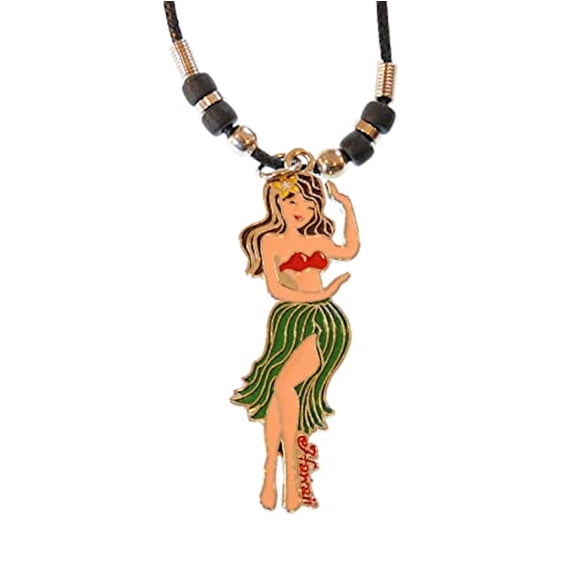 Tikizone Metal Hula Necklace - Luau Jewelry