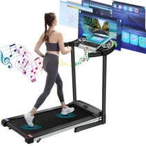 Tikmboex Electric Motorized Treadmill with 3 Incline Levels 3.25HP Brushless Motor WiFi Connection and APP Control for Home Office Walking Running