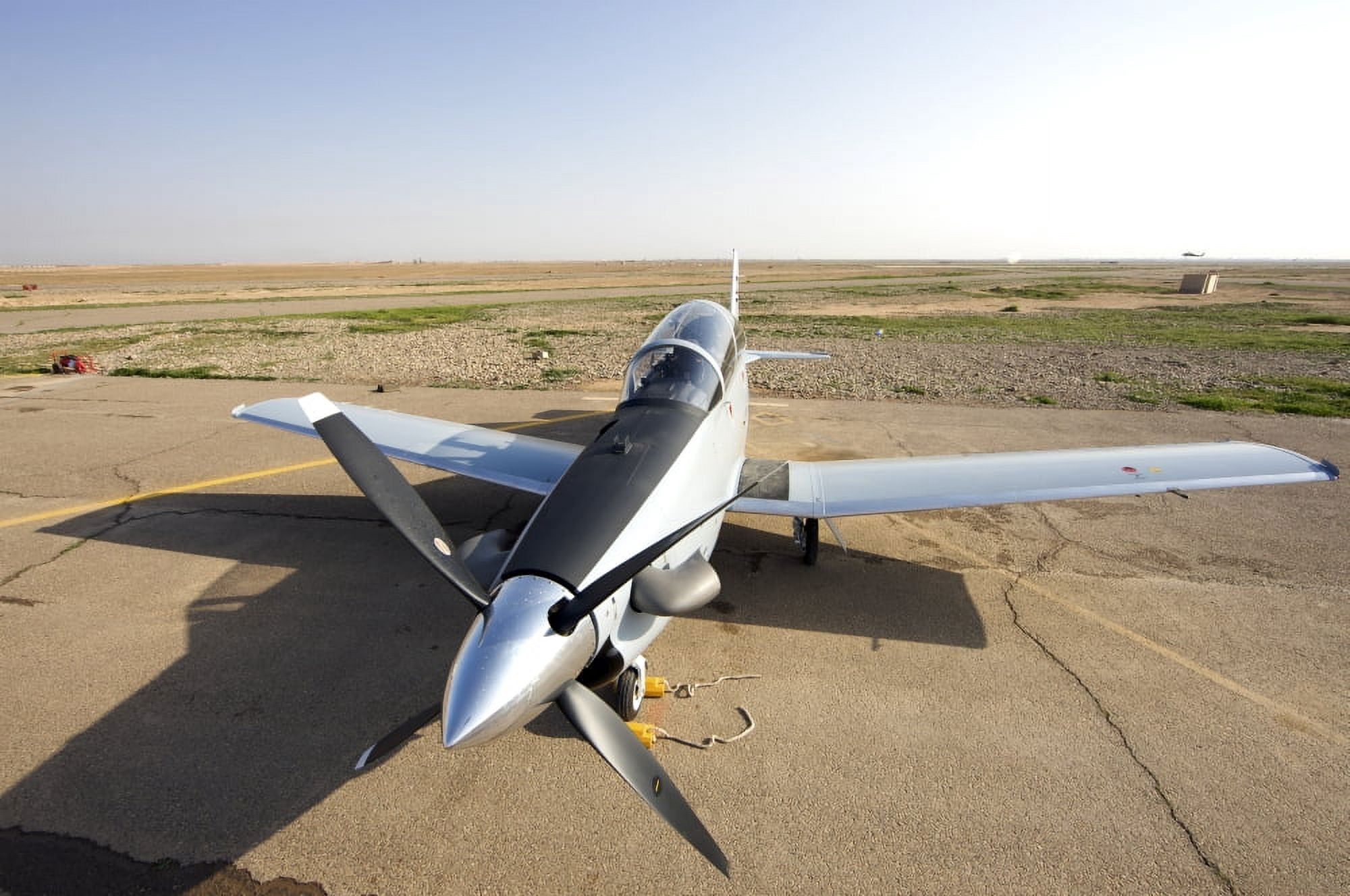 Tikrit Iraq - An Iraqi Air Force T-6 Texan trainer aircraft Canvas Art - Terry MooreStocktrek Images (18 x 12)