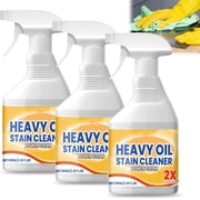 Tiktrove Grease Cleaner,Heavy Oil Stain Cleaner Kitchen,Oil Stain Remover for Kitchen,Heavy Oil Cleaner for Countertops,Stovetop,Ovens and Appliances 3PCS