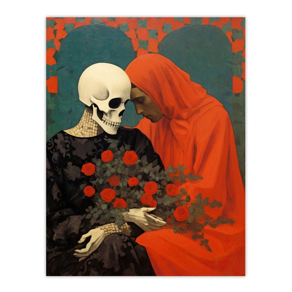 Til Death Do Us Part And Beyond Gothic Extra Large XL Wall Art Poster Print