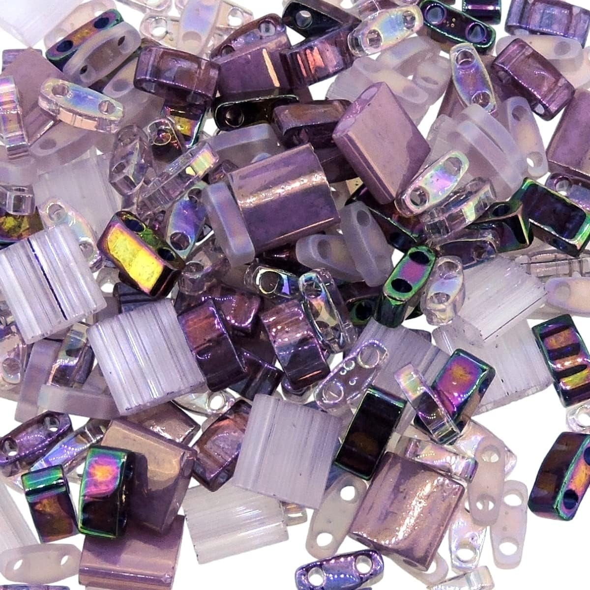 Tila Beads, 2Hole Shape Mixes, Queens Jewels Mix, 7.2 Gram Tube