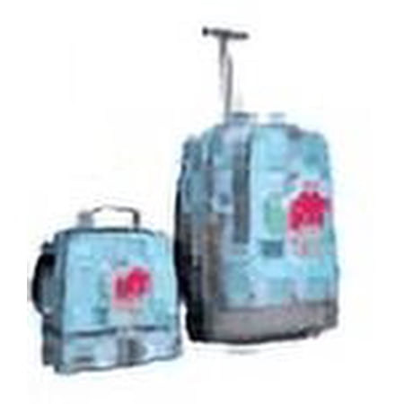 Tilami Rolling Backpack 19 inch with Lunch Bag Wheeled Laptop Backpack