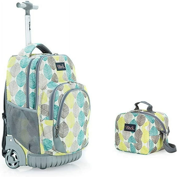 Tilami Rolling Backpack Laptop 18 inch with Lunch Bag