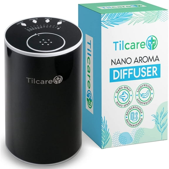 Tilcare Nano Aroma Diffuser, with USB Type-C Cable Included
